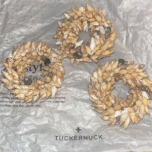 Set of 3 Shell Napkin Rings